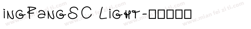 ingFangSC Light字体转换